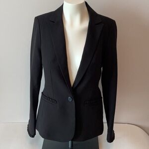 Ruffle Sleeve/Pocket Blazer
